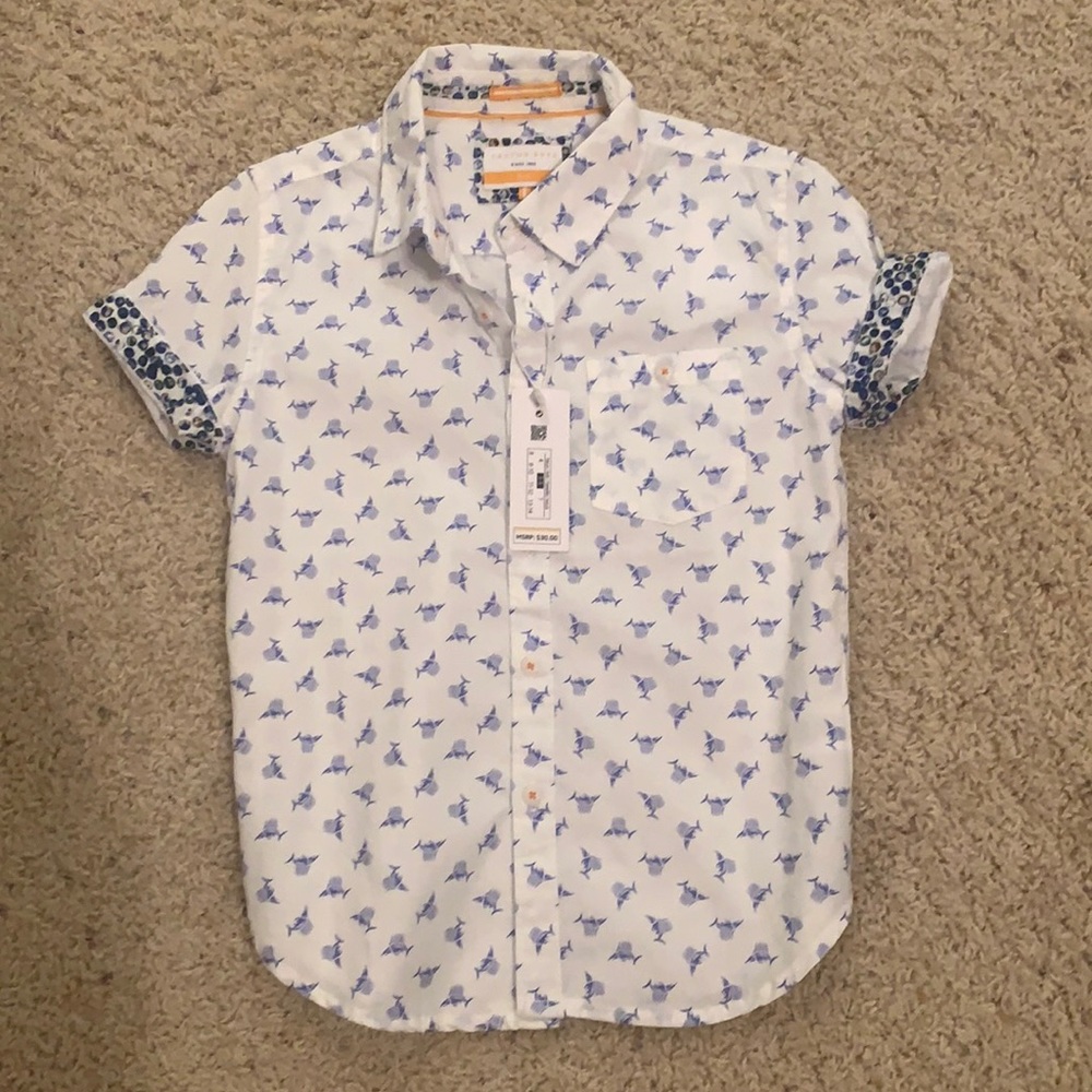 NWT button down shirt, boys, size 5-6